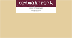 Desktop Screenshot of ordmakeriet.webben.fi